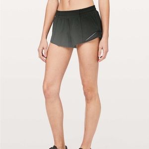 Black hotty hot lululemon shorts size 6 2.5”